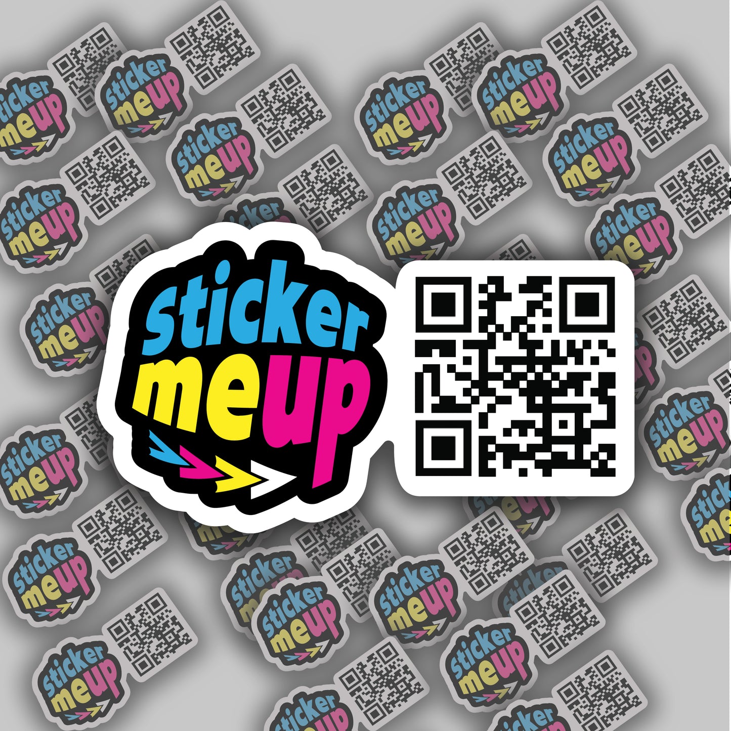 Custom QR Code Stickers with Logo | Gloss & Matte | Business Branding Stickers