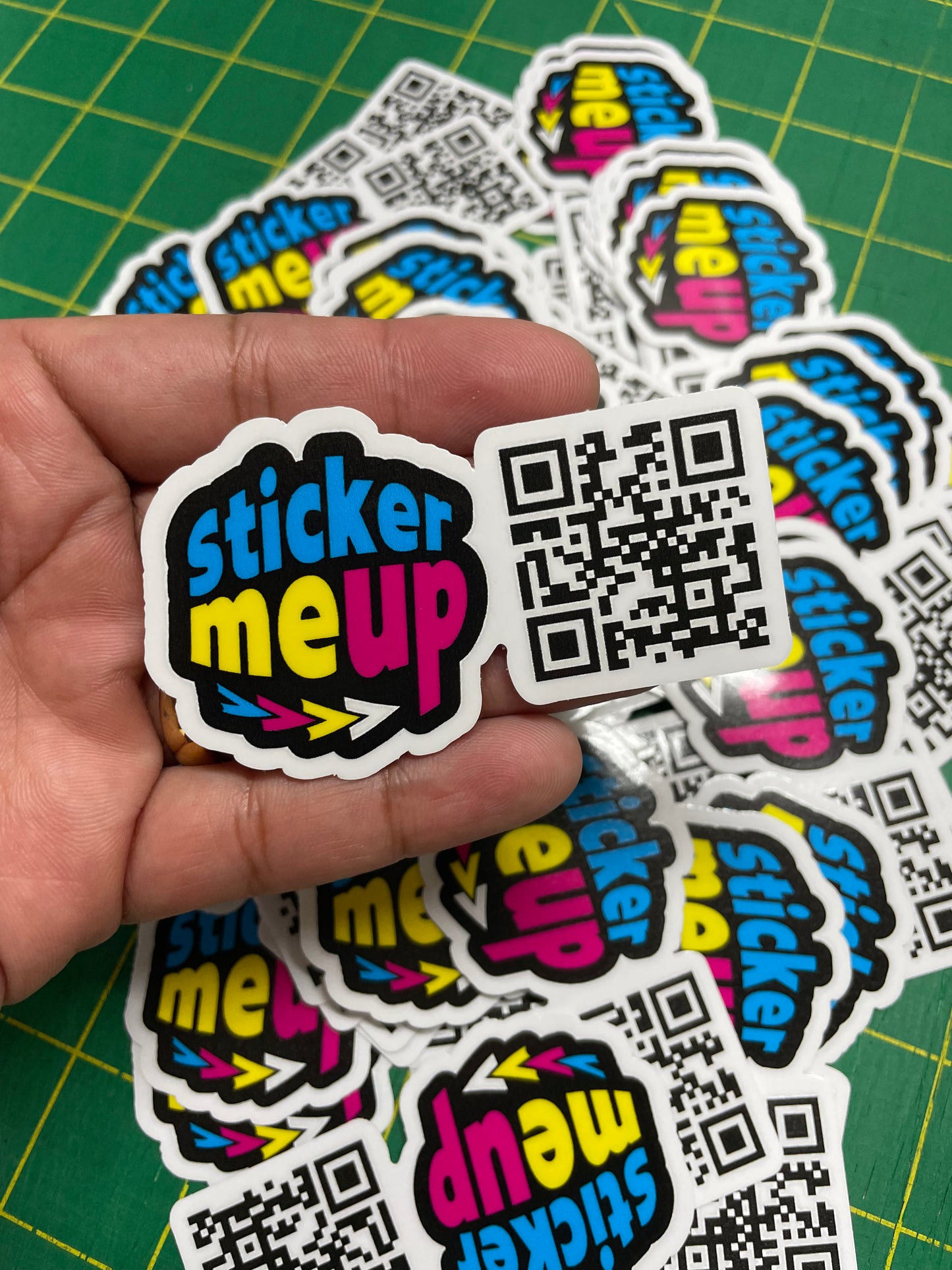 Custom QR Code Stickers with Logo | Gloss & Matte | Business Branding Stickers