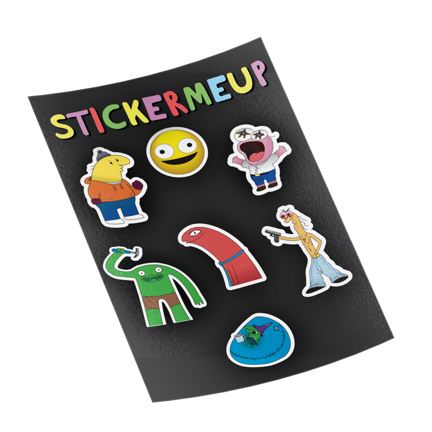 Smiling Friends Sticker Sheet