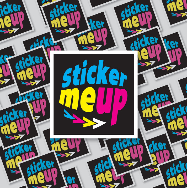 Custom Square Stickers – Gloss or Matte Vinyl – Stickermeup