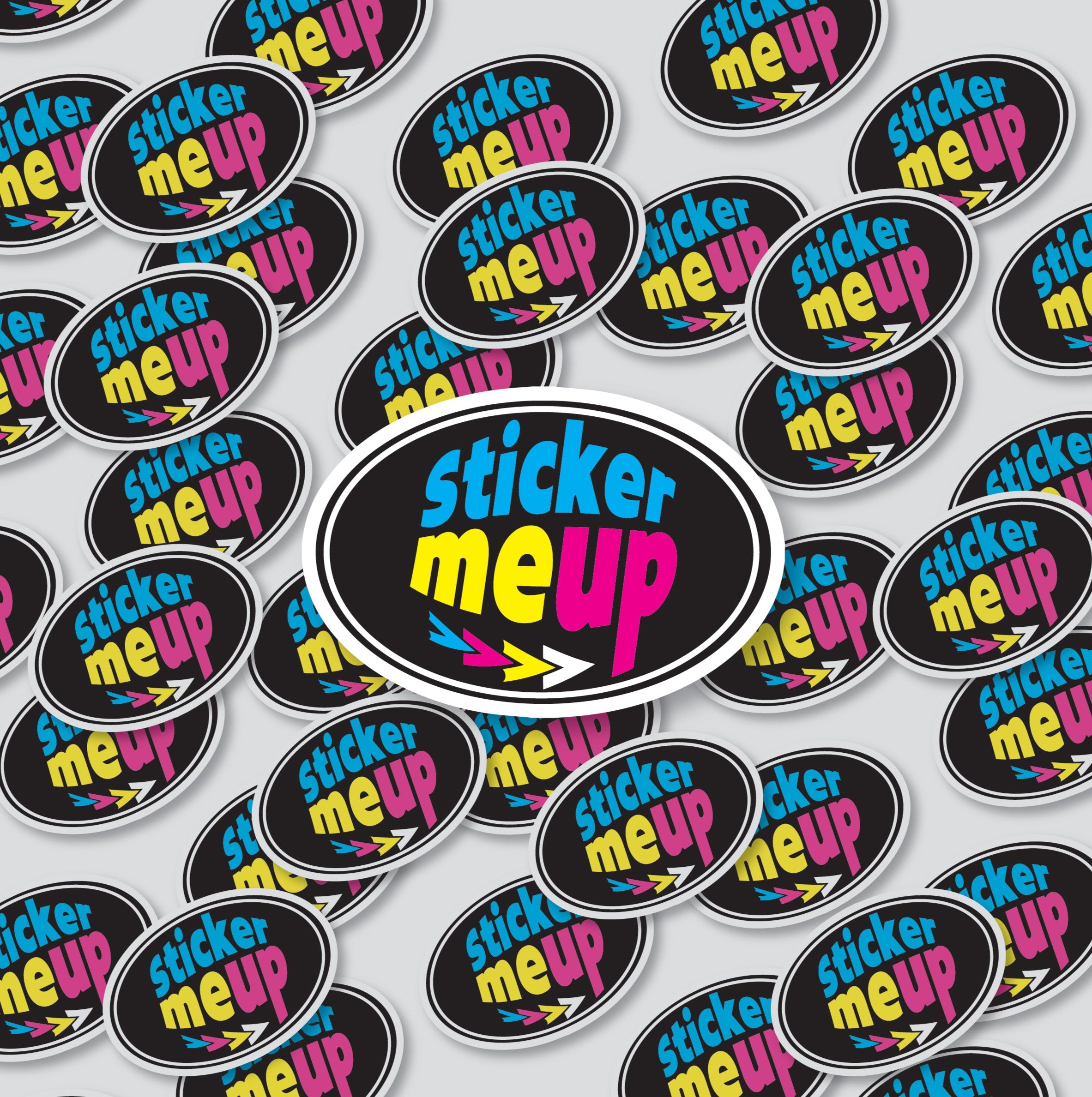 Custom Oval Stickers – Gloss or Matte Vinyl – Stickermeup
